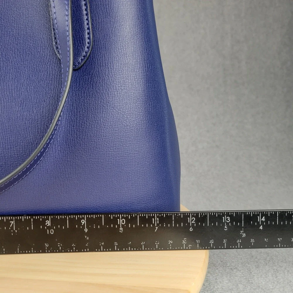 Kate Spade Sienna Satchel Womens Medium Blue Leather Crossbody Handbag